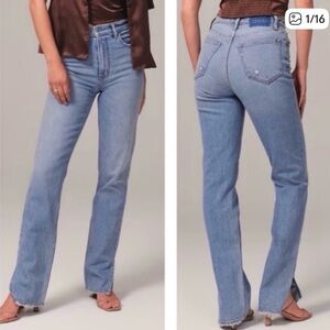 Abercrombie & Fitch Light Blue Straight Leg Jeans
